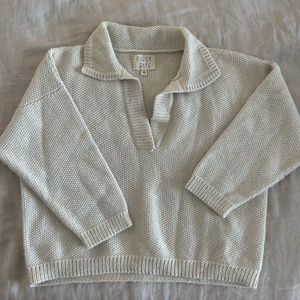 First Rite Cropped Sweater Size Small